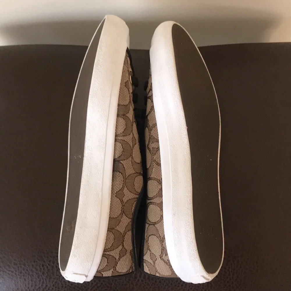 Coach Empire Outline Signature Canvas shoes Size 7.5 kakhi ⭐️⭐️⭐️ - Picture 5 of 11